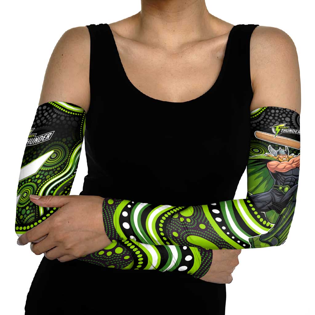 Sydney Thunder Cricket Arm Sleeves Australian Cricket Mascot - Modern Indigenous Style