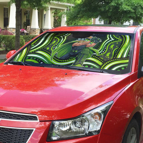 Sydney Thunder Cricket Auto Sun Shade Australian Cricket Mascot - Modern Indigenous Style