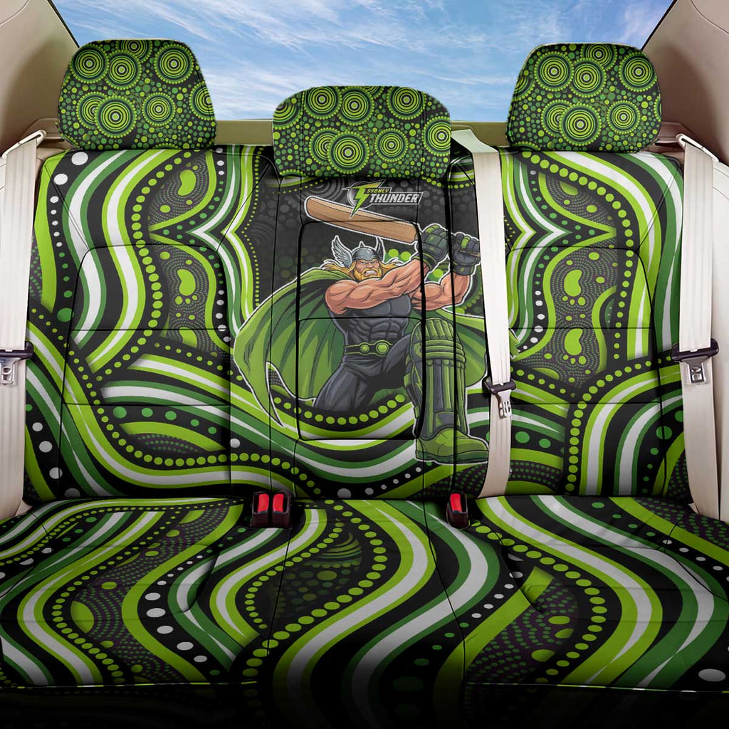 Sydney Thunder Cricket Back Car Seat Cover Australian Cricket Mascot - Modern Indigenous Style
