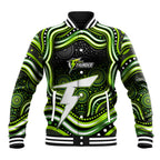 Sydney Thunder Cricket Baseball Jacket Australian Cricket Mascot - Modern Indigenous Style