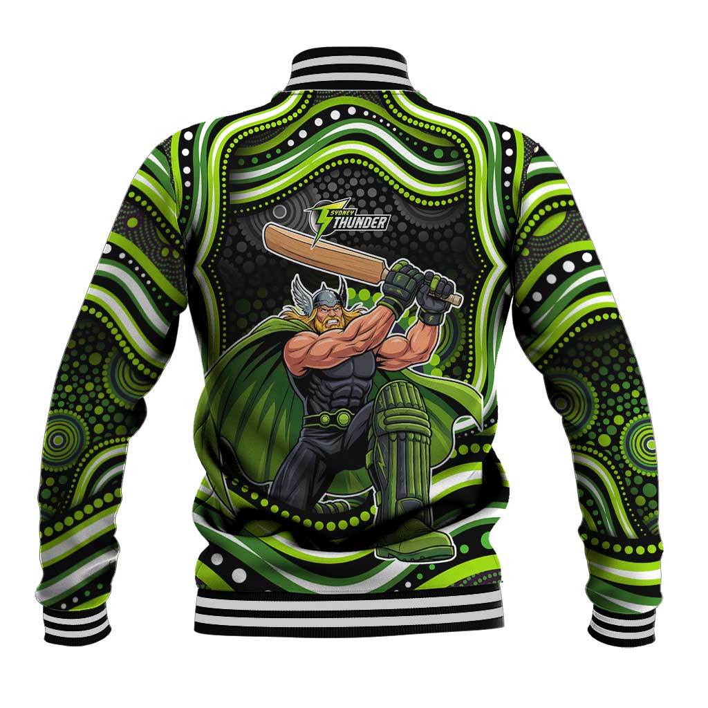 Sydney Thunder Cricket Baseball Jacket Australian Cricket Mascot - Modern Indigenous Style