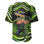 Sydney Thunder Cricket Baseball Jersey Australian Cricket Mascot - Modern Indigenous Style