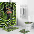 Sydney Thunder Cricket Bathroom Set Australian Cricket Mascot - Modern Indigenous Style