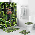 Sydney Thunder Cricket Bathroom Set Australian Cricket Mascot - Modern Indigenous Style