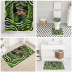 Sydney Thunder Cricket Bathroom Set Australian Cricket Mascot - Modern Indigenous Style