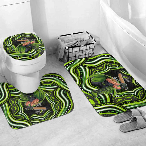 Sydney Thunder Cricket Bathroom Set Australian Cricket Mascot - Modern Indigenous Style