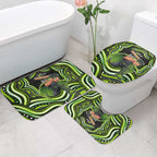 Sydney Thunder Cricket Bathroom Set Australian Cricket Mascot - Modern Indigenous Style
