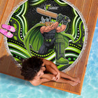 Sydney Thunder Cricket Beach Blanket Australian Cricket Mascot - Modern Indigenous Style