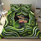 Sydney Thunder Cricket Bedding Set Australian Cricket Mascot - Modern Indigenous Style