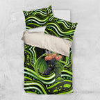 Sydney Thunder Cricket Bedding Set Australian Cricket Mascot - Modern Indigenous Style