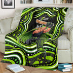 Sydney Thunder Cricket Blanket Australian Cricket Mascot - Modern Indigenous Style