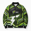 Sydney Thunder Cricket Bomber Puffer Jacket Australian Cricket Mascot - Modern Indigenous Style