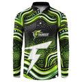 Sydney Thunder Cricket Button Sweatshirt Australian Cricket Mascot - Modern Indigenous Style