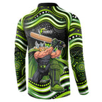 Sydney Thunder Cricket Button Sweatshirt Australian Cricket Mascot - Modern Indigenous Style