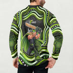 Sydney Thunder Cricket Button Sweatshirt Australian Cricket Mascot - Modern Indigenous Style