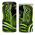 Sydney Thunder Cricket 4 in 1 Can Cooler Tumbler Australian Cricket Mascot - Modern Indigenous Style