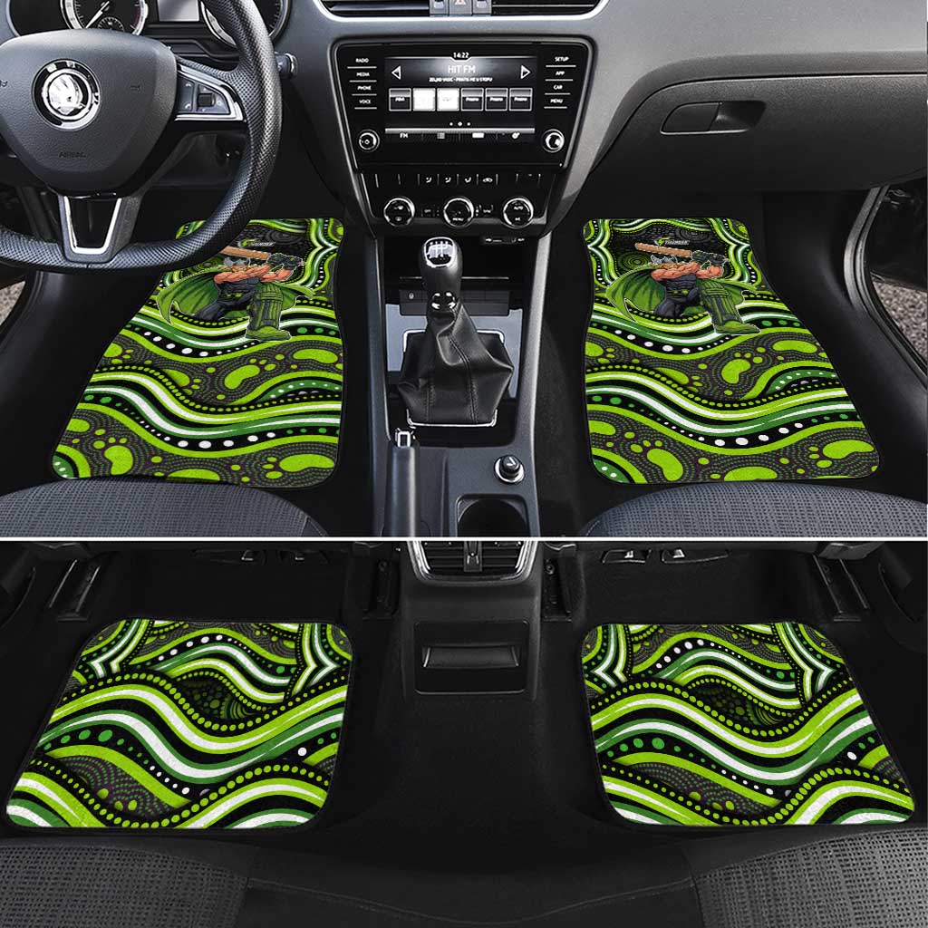 Sydney Thunder Cricket Car Mats Australian Cricket Mascot - Modern Indigenous Style