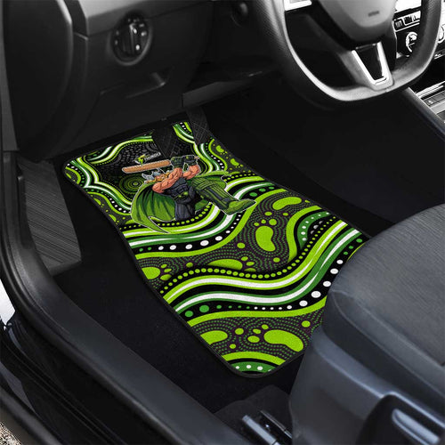 Sydney Thunder Cricket Car Mats Australian Cricket Mascot - Modern Indigenous Style