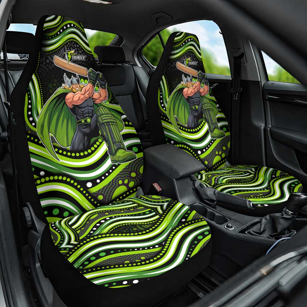 Sydney Thunder Cricket Car Seat Cover Australian Cricket Mascot - Modern Indigenous Style