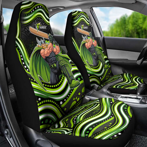 Sydney Thunder Cricket Car Seat Cover Australian Cricket Mascot - Modern Indigenous Style