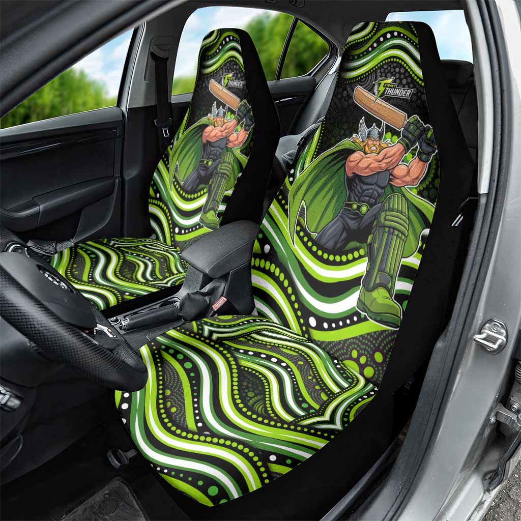 Sydney Thunder Cricket Car Seat Cover Australian Cricket Mascot - Modern Indigenous Style