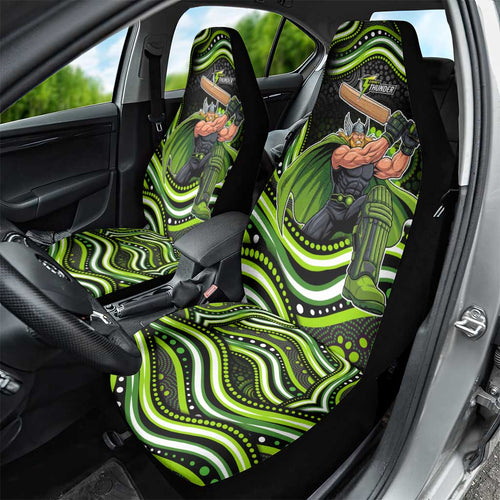 Sydney Thunder Cricket Car Seat Cover Australian Cricket Mascot - Modern Indigenous Style