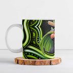 Sydney Thunder Cricket Ceramic Mug Australian Cricket Mascot - Modern Indigenous Style
