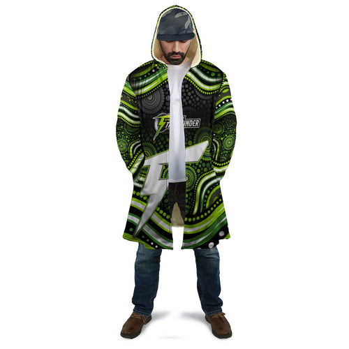 Sydney Thunder Cricket Cloak Australian Cricket Mascot - Modern Indigenous Style