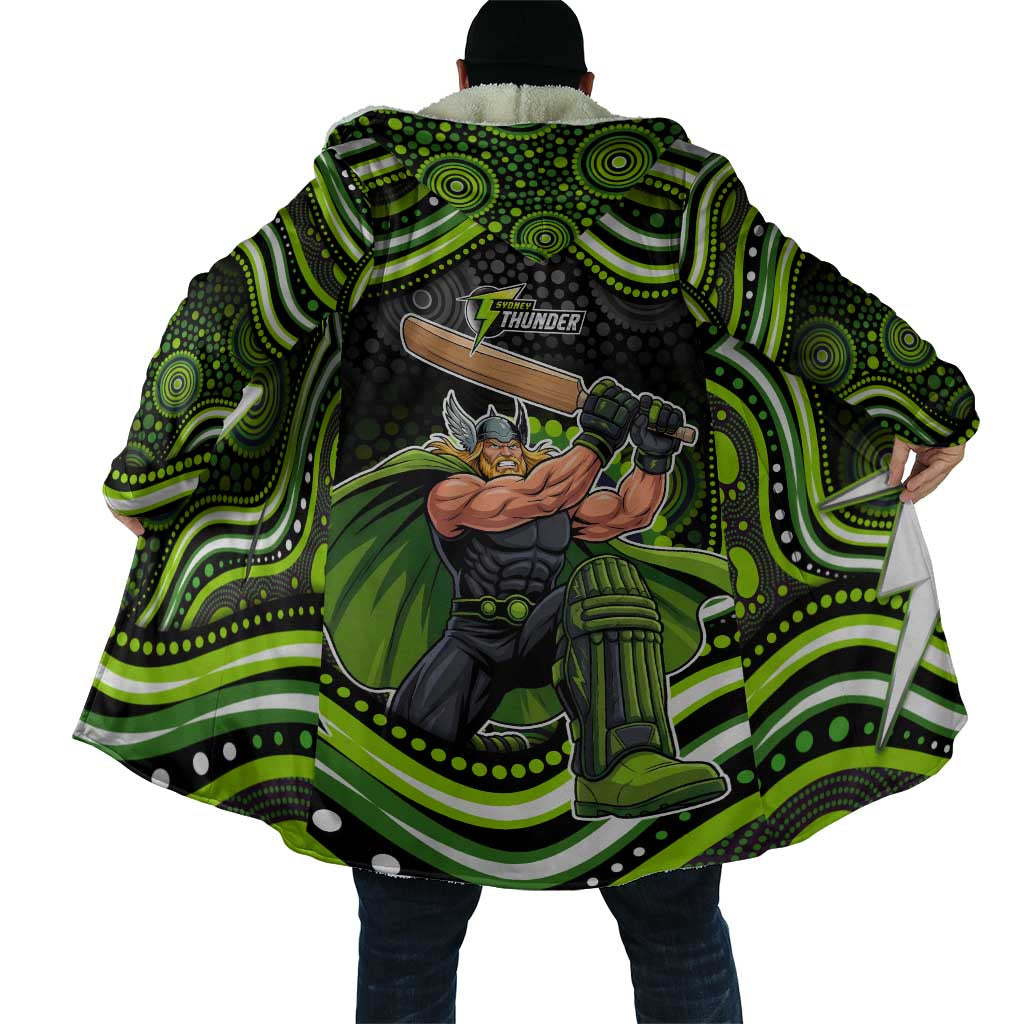 Sydney Thunder Cricket Cloak Australian Cricket Mascot - Modern Indigenous Style