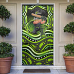 Sydney Thunder Cricket Door Cover Australian Cricket Mascot - Modern Indigenous Style