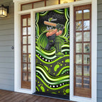 Sydney Thunder Cricket Door Cover Australian Cricket Mascot - Modern Indigenous Style