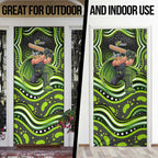 Sydney Thunder Cricket Door Cover Australian Cricket Mascot - Modern Indigenous Style