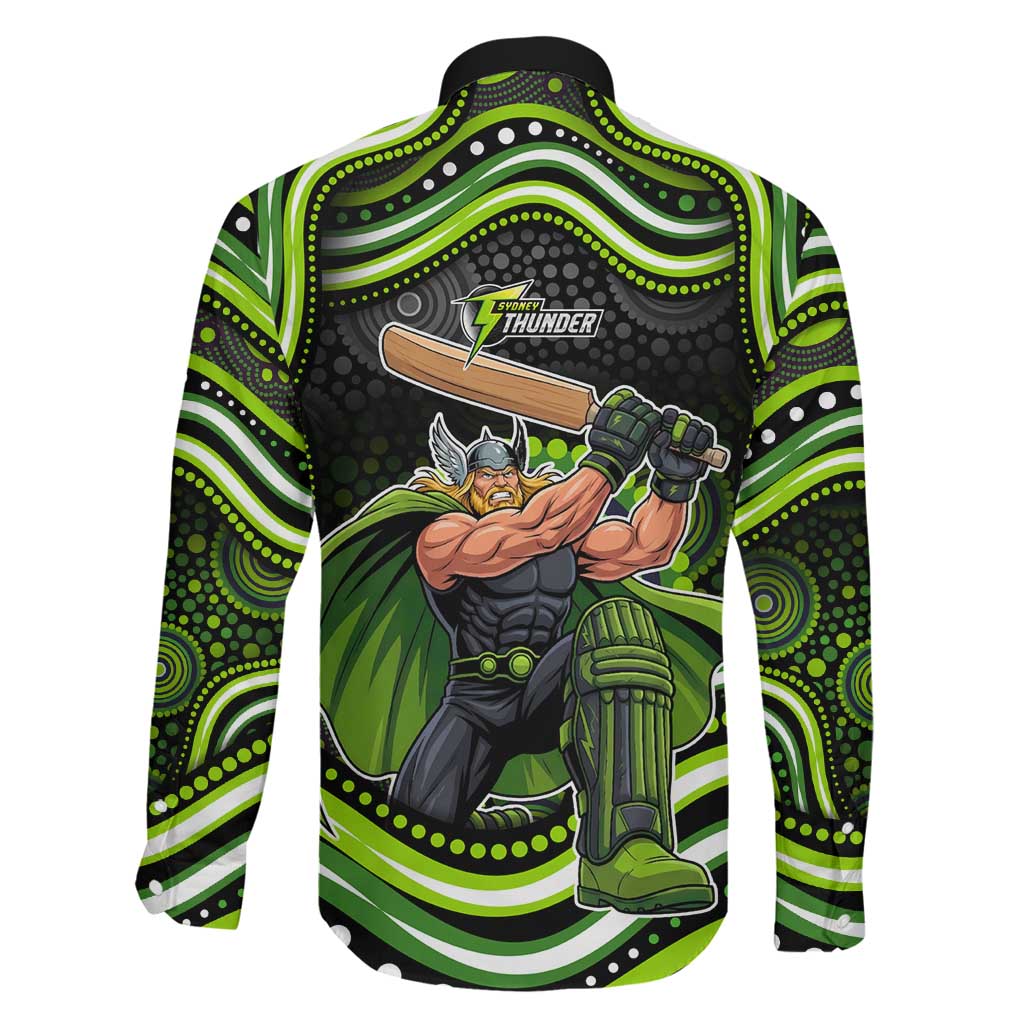 Sydney Thunder Cricket Family Matching Mermaid Dress and Hawaiian Shirt Australian Cricket Mascot - Modern Indigenous Style