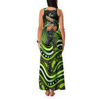 Sydney Thunder Cricket Family Matching Tank Maxi Dress and Hawaiian Shirt Australian Cricket Mascot - Modern Indigenous Style