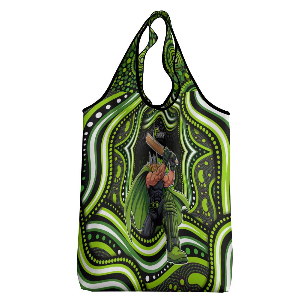 Sydney Thunder Cricket Grocery Bag Australian Cricket Mascot - Modern Indigenous Style