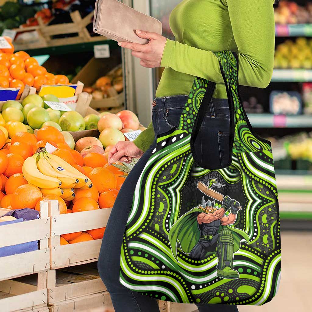 Sydney Thunder Cricket Grocery Bag Australian Cricket Mascot - Modern Indigenous Style