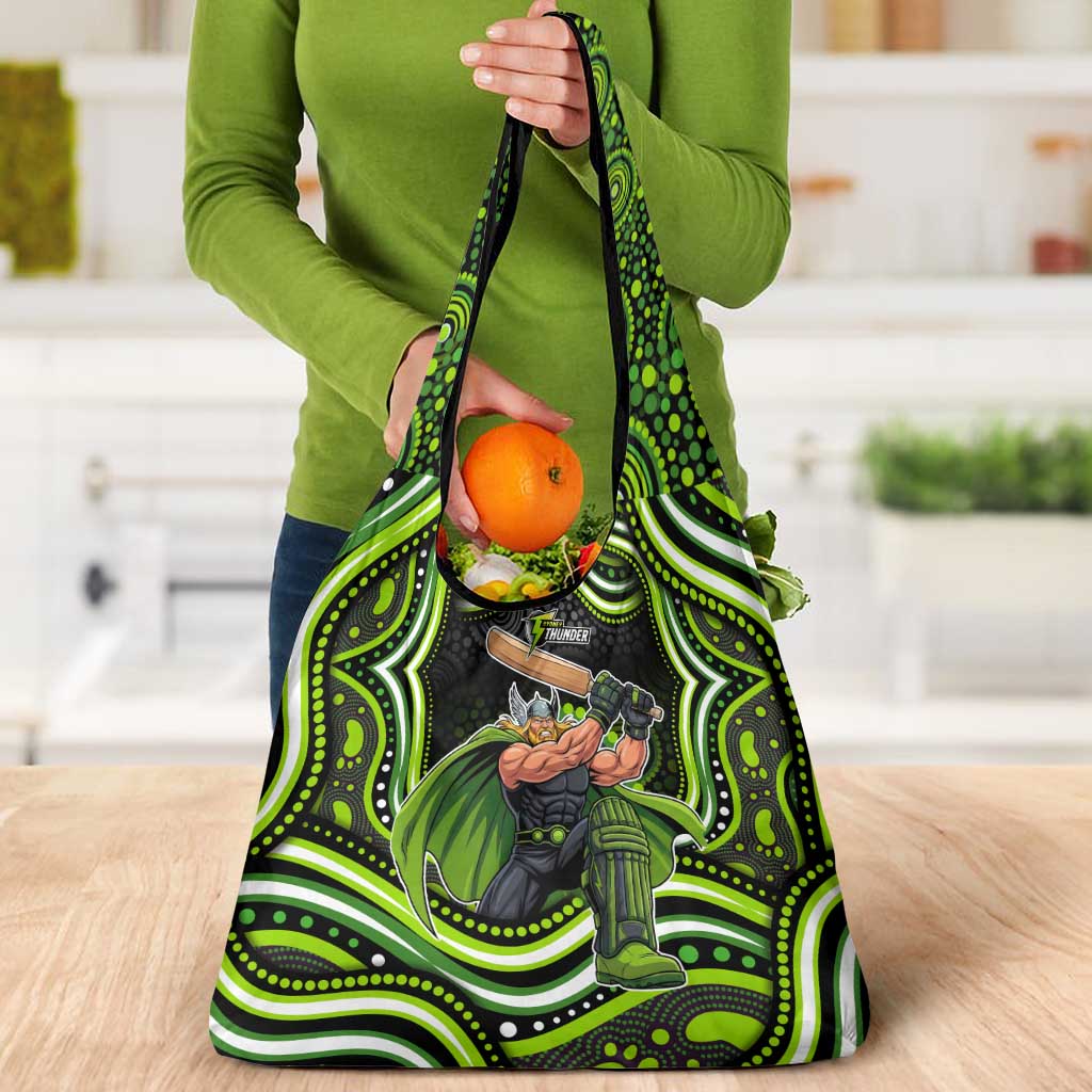 Sydney Thunder Cricket Grocery Bag Australian Cricket Mascot - Modern Indigenous Style