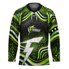 Sydney Thunder Cricket Hockey Jersey Australian Cricket Mascot - Modern Indigenous Style