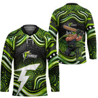 Sydney Thunder Cricket Hockey Jersey Australian Cricket Mascot - Modern Indigenous Style