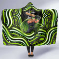 Sydney Thunder Cricket Hooded Blanket Australian Cricket Mascot - Modern Indigenous Style