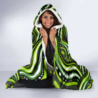 Sydney Thunder Cricket Hooded Blanket Australian Cricket Mascot - Modern Indigenous Style