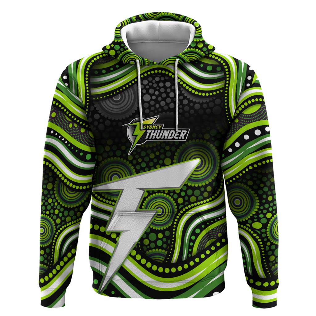 Sydney Thunder Cricket Hoodie Australian Cricket Mascot - Modern Indigenous Style