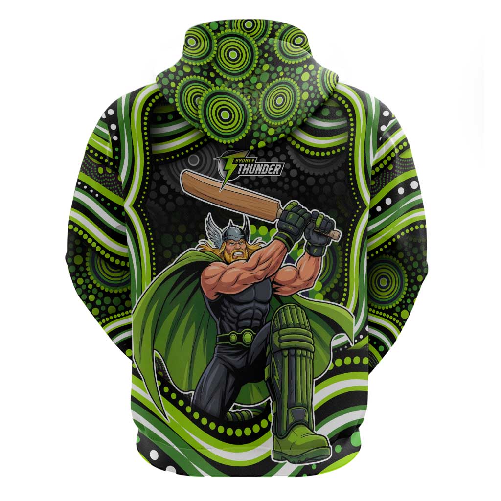 Sydney Thunder Cricket Hoodie Australian Cricket Mascot - Modern Indigenous Style