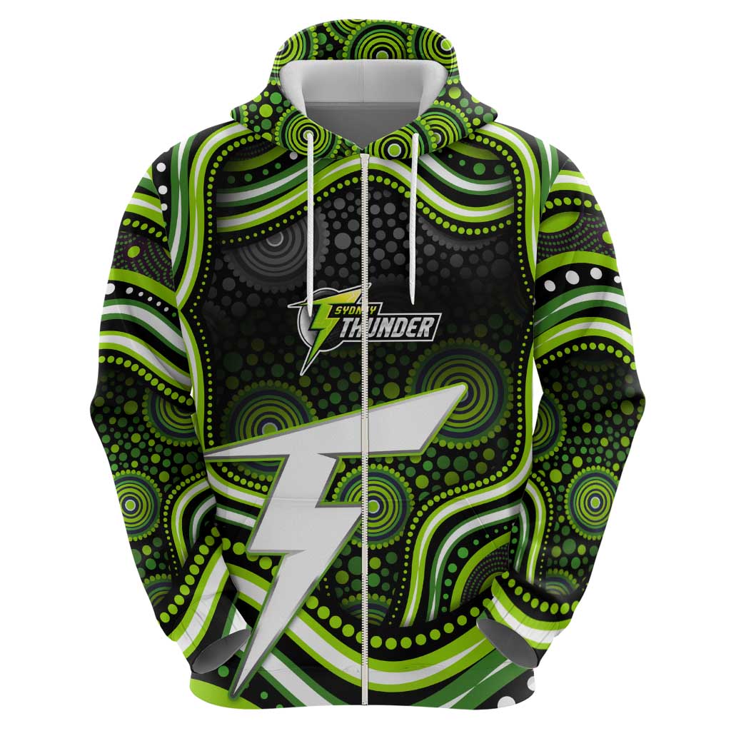 Sydney Thunder Cricket Hoodie Australian Cricket Mascot - Modern Indigenous Style