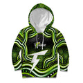 Sydney Thunder Cricket Kid Hoodie Australian Cricket Mascot - Modern Indigenous Style
