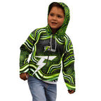 Sydney Thunder Cricket Kid Hoodie Australian Cricket Mascot - Modern Indigenous Style