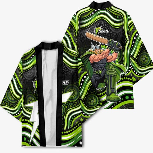 Sydney Thunder Cricket Kimono Australian Cricket Mascot - Modern Indigenous Style