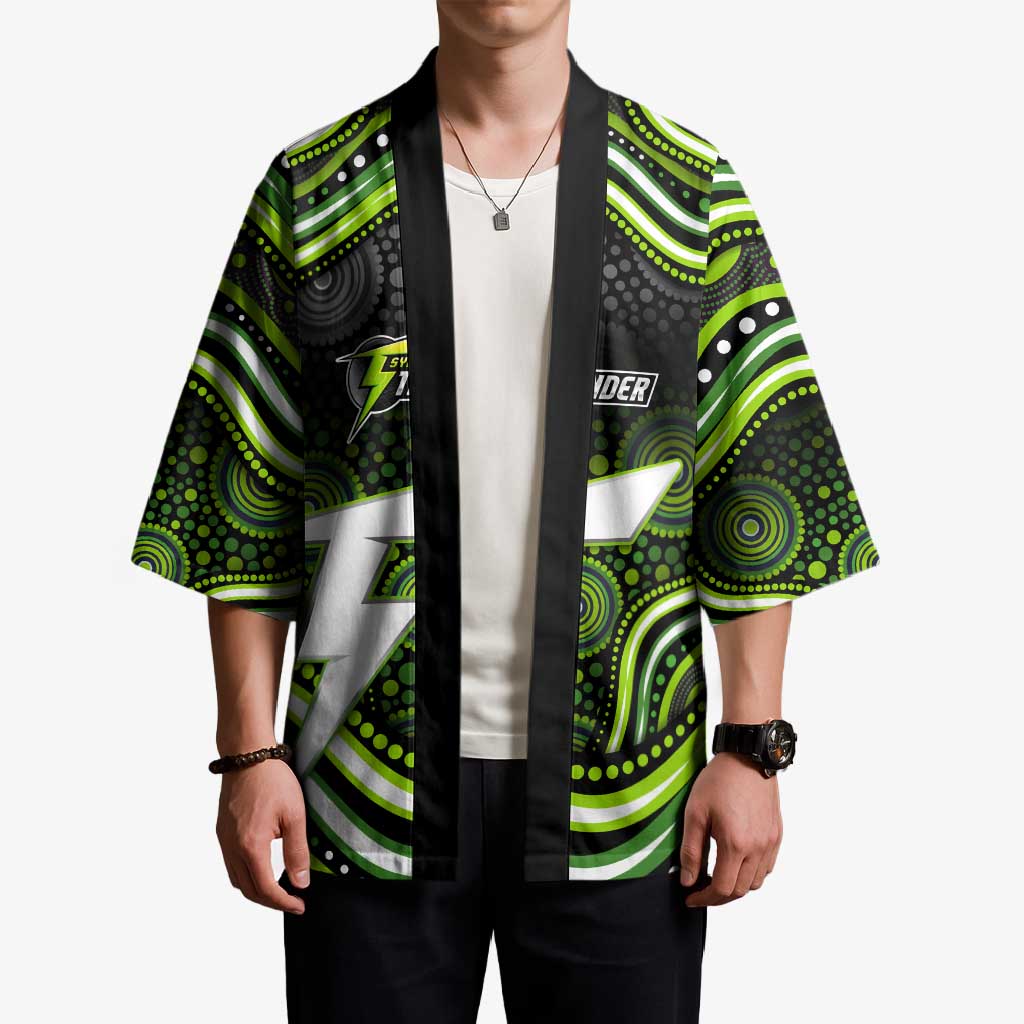 Sydney Thunder Cricket Kimono Australian Cricket Mascot - Modern Indigenous Style