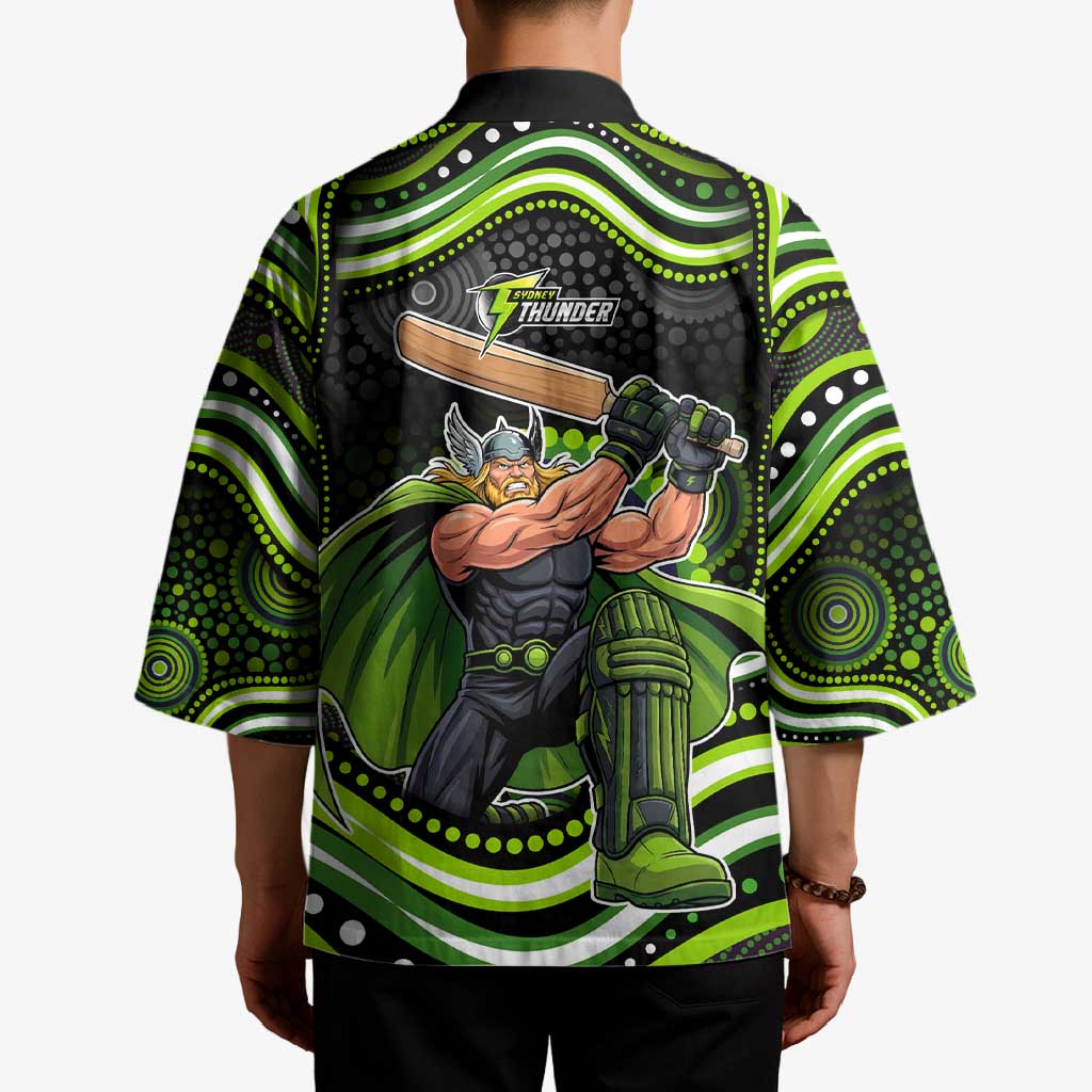 Sydney Thunder Cricket Kimono Australian Cricket Mascot - Modern Indigenous Style