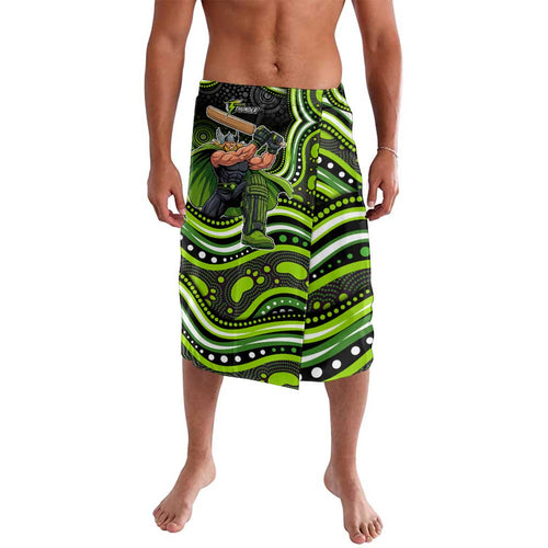 Sydney Thunder Cricket Lavalava Australian Cricket Mascot - Modern Indigenous Style